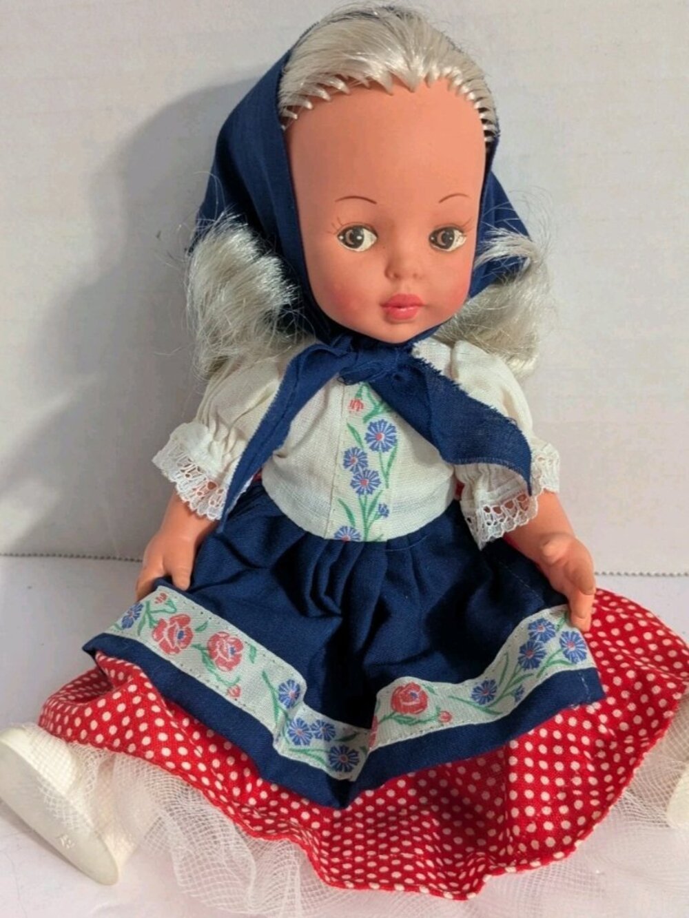 Vintage Furga Doll – Made in Italy – Folk Costume – 9" – 1970s Italian Collector